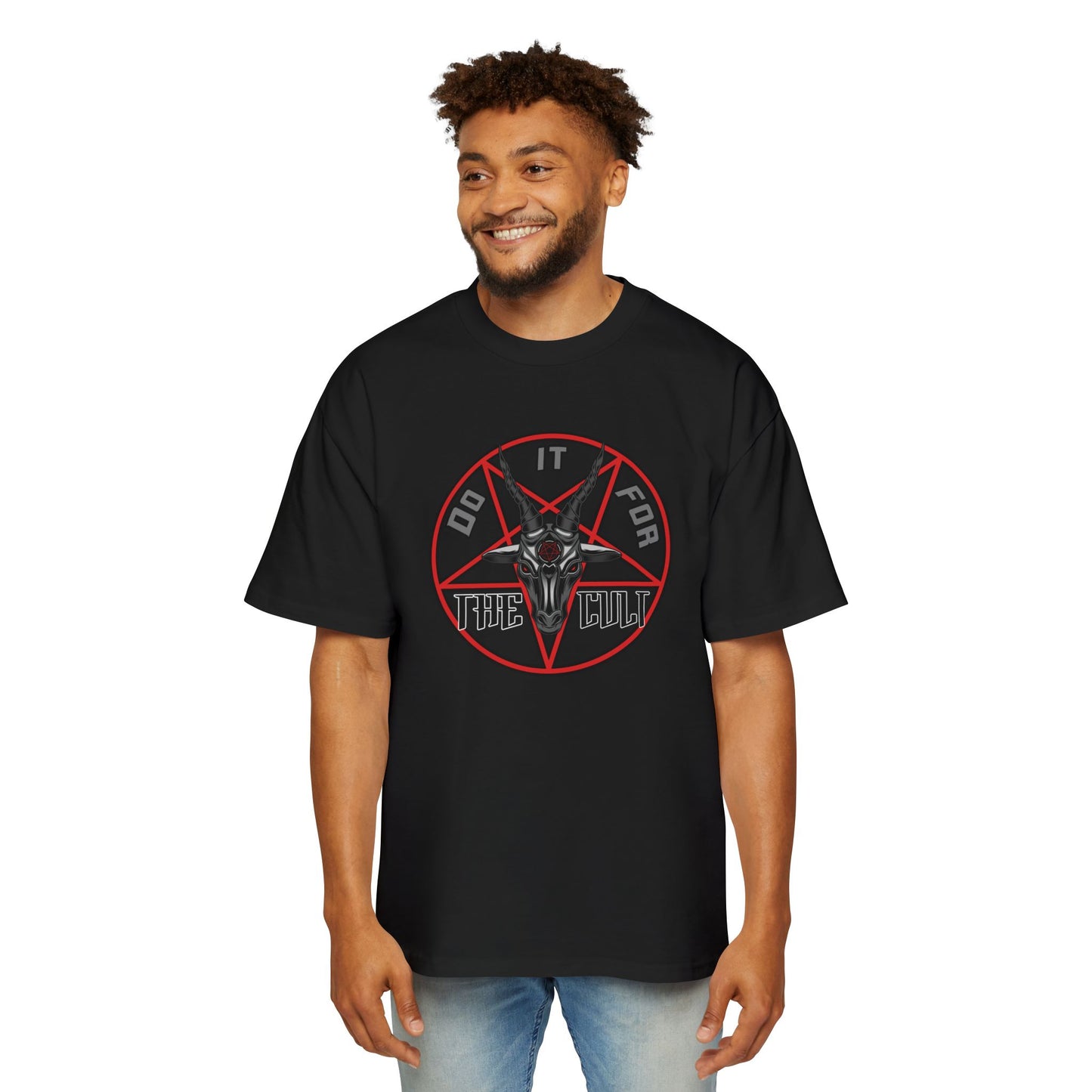 Men's Oversized Graphic Tee - Do It for the Cult
