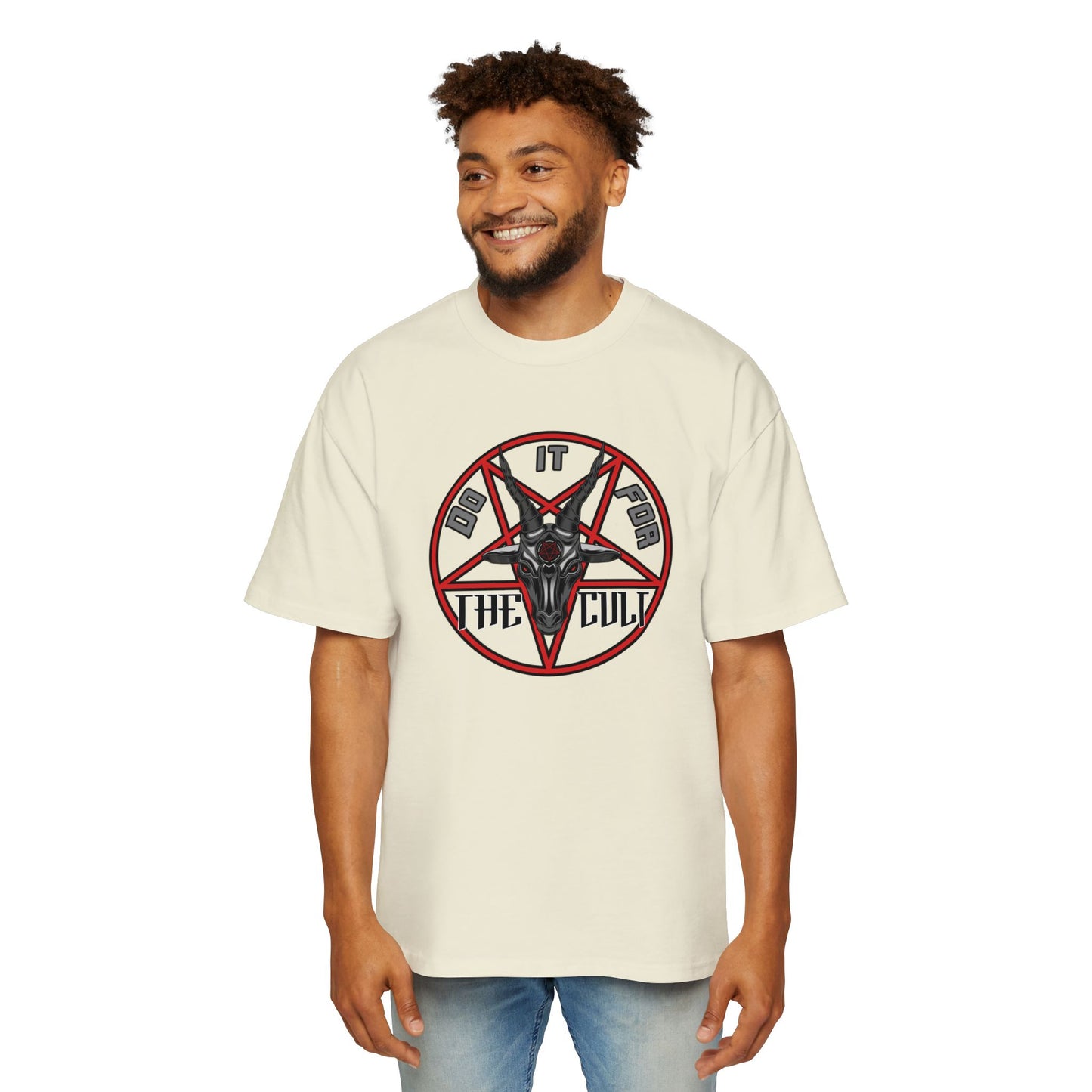 Men's Oversized Graphic Tee - Do It for the Cult