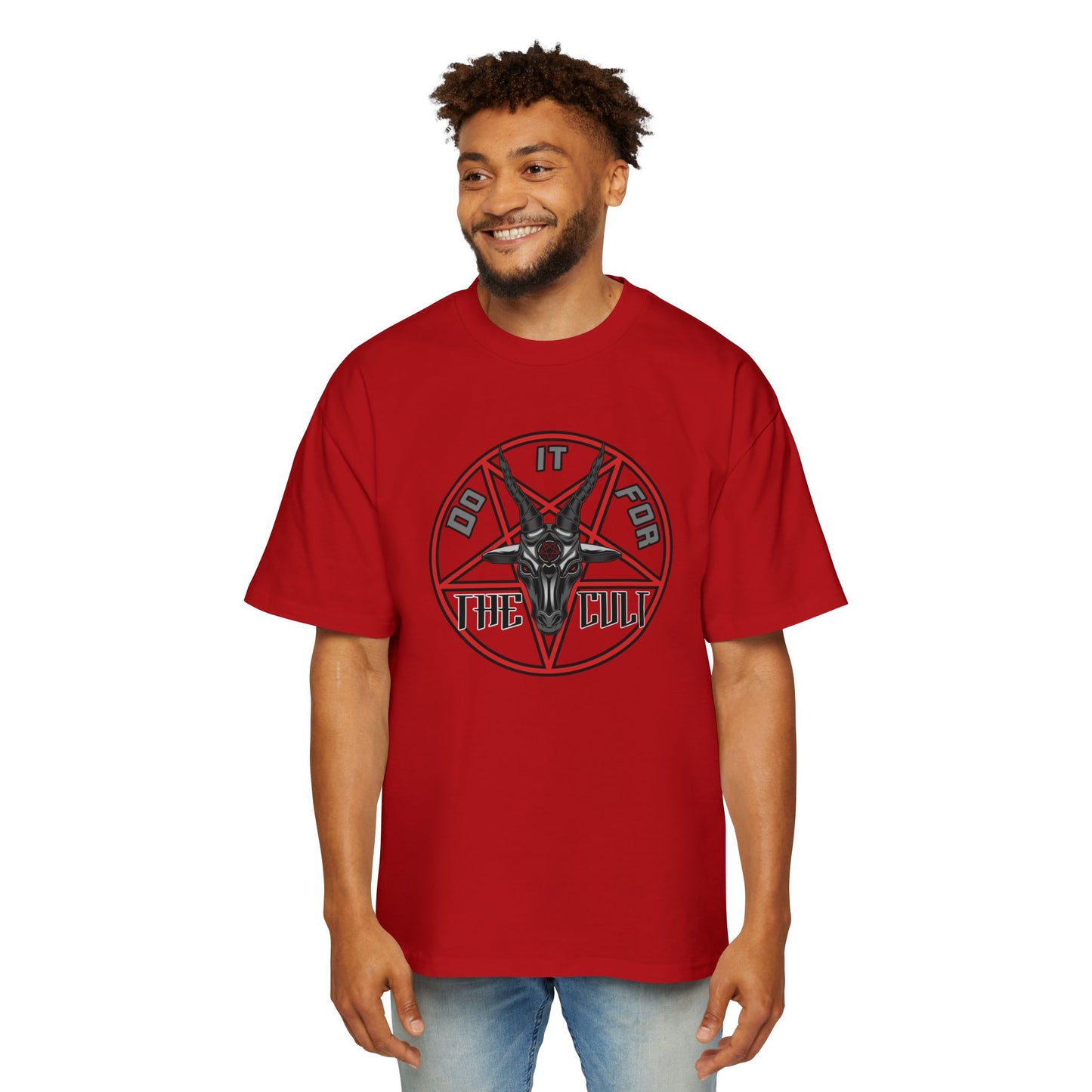 Men's Oversized Graphic Tee - Do It for the Cult